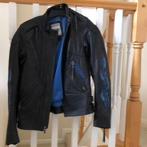 Harley Davidson women’s 100% leather bike jacket